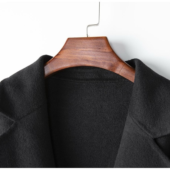 Last 1❗️100% Wool Coat, black wool coat, NWT - Picture 3 of 11